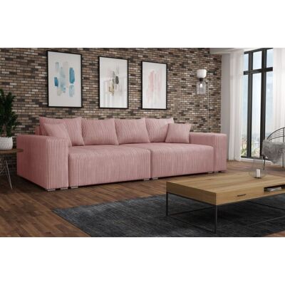 Fun Moebel Big Sofa Couchgarnitur REGGIO Megasofa mit Schlaffunktion Stoff Poso Rose Fun Moebel Big Sofa Couchgarnitur REGGIO Megasofa mit Schlaffunktion Stoff Poso Rose