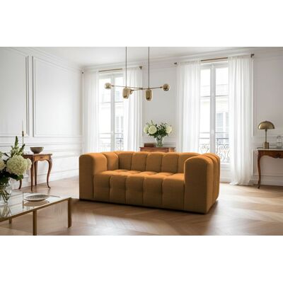 Fun Möbel Sofa Designersofa SOLVIE 2-Sitzer in Stoff Moly Orange Fun Möbel Sofa Designersofa SOLVIE 2-Sitzer in Stoff Moly Orange