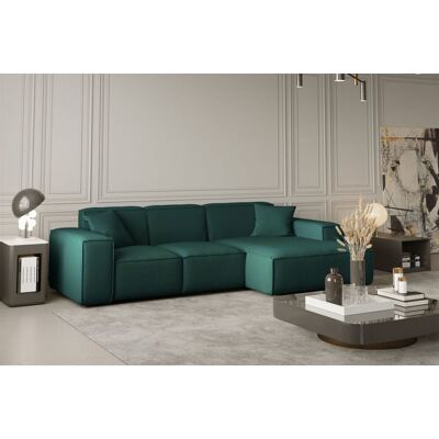 Fun Moebel - CELES - Opalgrün - Ottomane rechts - Sofa Fun Moebel - CELES - Opalgrün - Ottomane rechts - Sofa