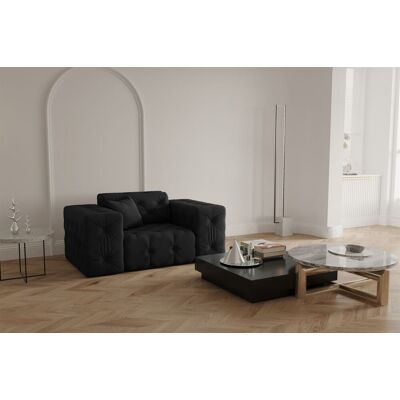 Fun Moebel Sessel Designersessel CHANTAL in Stoff Opera Velvet Schwarz Fun Moebel Sessel Designersessel CHANTAL in Stoff Opera Velvet Schwarz