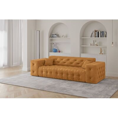 Fun Moebel Sofa Designersofa CHANTAL 3-Sitzer in Stoff Moly Orange Fun Moebel Sofa Designersofa CHANTAL 3-Sitzer in Stoff Moly Orange