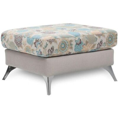 Fun Moebel Hocker Polsterhocker ELISABETH Polyesterstoff Hellbeige / Muster Fun Moebel Hocker Polsterhocker ELISABETH Polyesterstoff Hellbeige / Muster