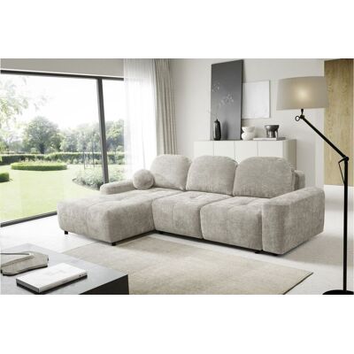 Fun Möbel Ecksofa Schlafsofa Sofa ARGOS in Stoff Vibe Beige Ottomane Links Fun Möbel Ecksofa Schlafsofa Sofa ARGOS in Stoff Vibe Beige Ottomane Links