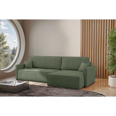 Fun Moebel Ecksofa Schlafsofa Sofa LOUIS Stoff Scala Grün Ottomane Rechts Fun Moebel Ecksofa Schlafsofa Sofa LOUIS Stoff Scala Grün Ottomane Rechts