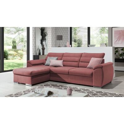 Fun Möbel Ecksofa Schlafsofa Sofa PASCARA XS in Stoff Esito Altrosa Ottomane Links Fun Möbel Ecksofa Schlafsofa Sofa PASCARA XS in Stoff Esito Altrosa Ottomane Links
