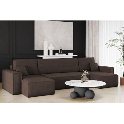 Fun Möbel Wohnlandschaft Schlafsofa Sofa MARIS Stoff Poso Braun Fun Möbel Wohnlandschaft Schlafsofa Sofa MARIS Stoff Poso Braun