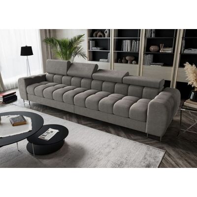 Fun Moebel Big Sofa Sofa 4-Sitzer BASTIEN Megasofa in Stoff Moly Dunkelgrau Fun Moebel Big Sofa Sofa 4-Sitzer BASTIEN Megasofa in Stoff Moly Dunkelgrau