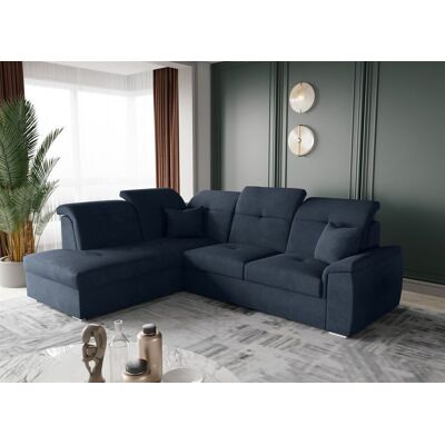 Fun Moebel Ecksofa Schlafsofa Sofa FREJA Stoff Brooklyn Marine Ottomane Links Fun Moebel Ecksofa Schlafsofa Sofa FREJA Stoff Brooklyn Marine Ottomane Links