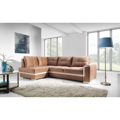 Fun Moebel - VERONIK MINI - Beige - Left Ottoman - Sofa bed Fun Moebel - VERONIK MINI - Beige - Left Ottoman - Sofa bed