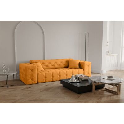 Fun Moebel - CHANTAL - Opera Velvet - Gelb - Sofa Fun Moebel - CHANTAL - Opera Velvet - Gelb - Sofa