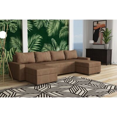 Fun Möbel Wohnlandschaft Schlafsofa Sofa AGNETA LUX Stoff Lincoln Cappuccino Fun Möbel Wohnlandschaft Schlafsofa Sofa AGNETA LUX Stoff Lincoln Cappuccino