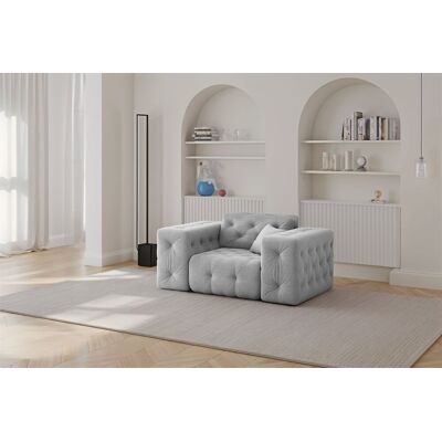 Fun Moebel Sessel Designersessel CHANTAL in Stoff Moly Hellgrau Fun Moebel Sessel Designersessel CHANTAL in Stoff Moly Hellgrau