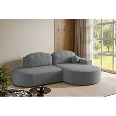 Fun Möbel Ecksofa Schlafsofa Sofa GIRONA Stoff Arena Dunkelgrau Ottomane Rechts Fun Möbel Ecksofa Schlafsofa Sofa GIRONA Stoff Arena Dunkelgrau Ottomane Rechts