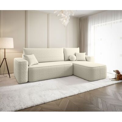 Fun Möbel Ecksofa Schlafsofa Sofa AGEPO Stoff Quelle Ecru Ottomane Rechts Fun Möbel Ecksofa Schlafsofa Sofa AGEPO Stoff Quelle Ecru Ottomane Rechts