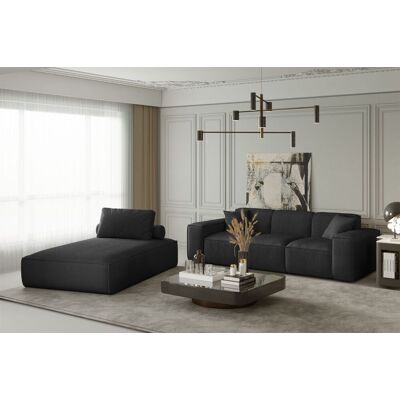 Fun Moebel - CELES - Schwarz - Stoff Scala - Sofa-Set Fun Moebel - CELES - Schwarz - Stoff Scala - Sofa-Set