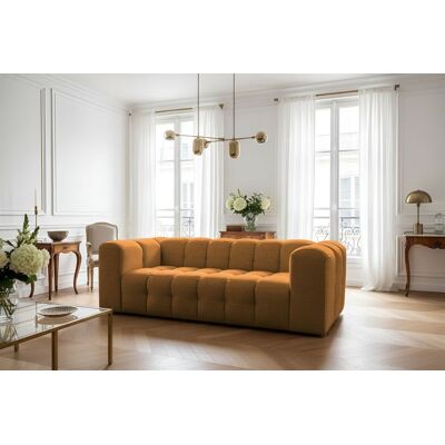 Fun Möbel Sofa Designersofa SOLVIE 3-Sitzer in Stoff Moly Orange Fun Möbel Sofa Designersofa SOLVIE 3-Sitzer in Stoff Moly Orange