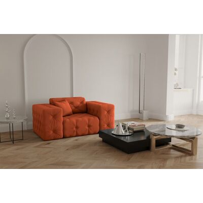 Fun Moebel CHANTAL Orange Opera Velvet Chair Fun Moebel CHANTAL Orange Opera Velvet Chair