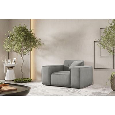 Fun Möbel Sessel Designersessel CESINA in Stoff Opera Velvet Steingrau Fun Möbel Sessel Designersessel CESINA in Stoff Opera Velvet Steingrau
