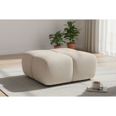 Fun Möbel Polsterhocker Sitzhocker Hocker VEGA in Stoff Egon Beige Fun Möbel Polsterhocker Sitzhocker Hocker VEGA in Stoff Egon Beige