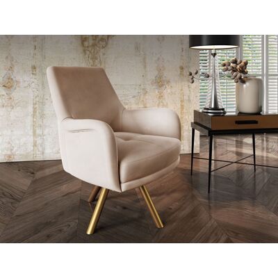 Fun Möbel Sessel Drehsessel VALERIE in Stoff Stoff Elisa Velvet Beige Fun Möbel Sessel Drehsessel VALERIE in Stoff Stoff Elisa Velvet Beige