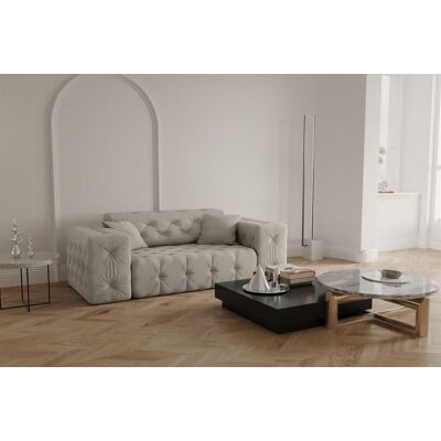 Fun Moebel - CHANTAL - Creme - Opera Velvet - Sofa Fun Moebel - CHANTAL - Creme - Opera Velvet - Sofa