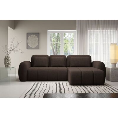 Fun Möbel Ecksofa Schlafsofa Sofa CARIA in Stoff Quelle Braun Ottomane Rechts Fun Möbel Ecksofa Schlafsofa Sofa CARIA in Stoff Quelle Braun Ottomane Rechts