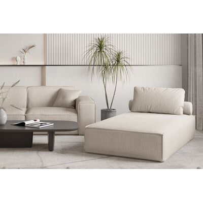 Fun Möbel OUTLET Chaiselongue Sezlong Liege CELES PREMIUM in Stoff Scala Hellbeige Fun Möbel OUTLET Chaiselongue Sezlong Liege CELES PREMIUM in Stoff Scala Hellbeige