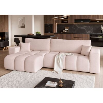 Fun Möbel Ecksofa Schlafsofa Sofa ANABEL MAX in Stoff Centaur Creme Ottomane Links Fun Möbel Ecksofa Schlafsofa Sofa ANABEL MAX in Stoff Centaur Creme Ottomane Links
