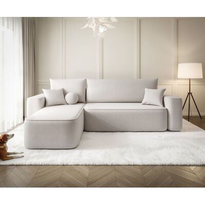 Fun Möbel Ecksofa Schlafsofa Sofa AGEPO Stoff Curio Creme Ottomane Links Fun Möbel Ecksofa Schlafsofa Sofa AGEPO Stoff Curio Creme Ottomane Links