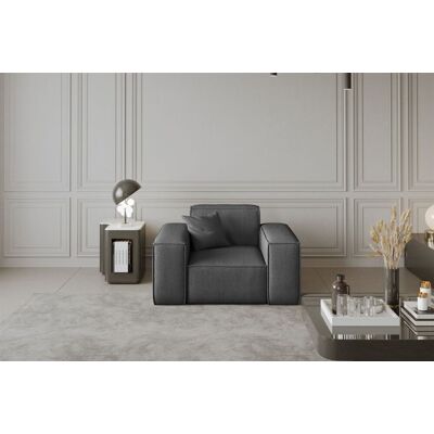 Fun Moebel Sessel Designersessel CELES in Stoff Scala Grau Fun Moebel Sessel Designersessel CELES in Stoff Scala Grau
