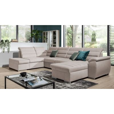 Fun Moebel - PASCARA - Beige - Rechts - Schlafsofa Fun Moebel - PASCARA - Beige - Rechts - Schlafsofa