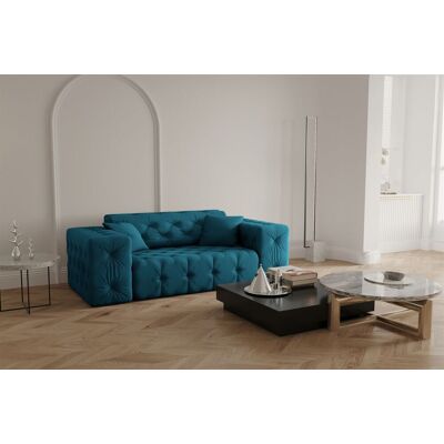 Fun Moebel - CHANTAL - Ocean Blue - Opera Velvet - Sofa Fun Moebel - CHANTAL - Ocean Blue - Opera Velvet - Sofa