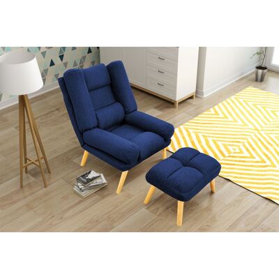 Fun Möbel - VENICE - Blau - Stoff - Recliner Fun Möbel - VENICE - Blau - Stoff - Recliner