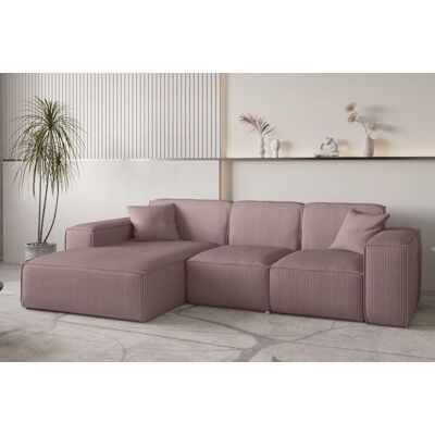 Fun Möbel Ecksofa Designersofa CELES PREMIUM in Stoff Scala Lavendel Ottomane Links Fun Möbel Ecksofa Designersofa CELES PREMIUM in Stoff Scala Lavendel Ottomane Links