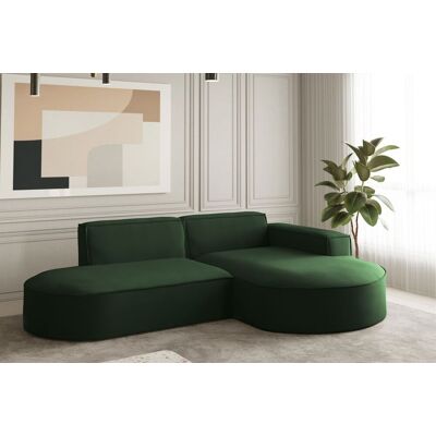 Fun Moebel - PALMA XS - Grün - Ottomane Rechts - Sofa Fun Moebel - PALMA XS - Grün - Ottomane Rechts - Sofa