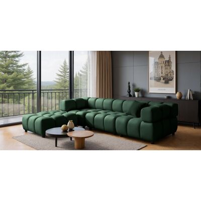 Fun Möbel Sofa Designersofa FLOW 3-Sitzer inkl. 1 x Polsterhocker Stoff Bluvel Flaschen... Fun Möbel Sofa Designersofa FLOW 3-Sitzer inkl. 1 x Polsterhocker Stoff Bluvel Flaschen...