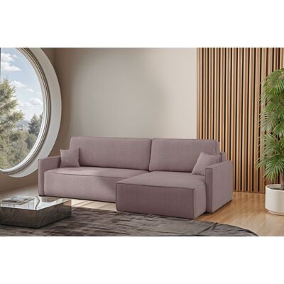 Fun Moebel Ecksofa Schlafsofa Sofa LOUIS Stoff Scala Lavendel Ottomane Rechts Fun Moebel Ecksofa Schlafsofa Sofa LOUIS Stoff Scala Lavendel Ottomane Rechts