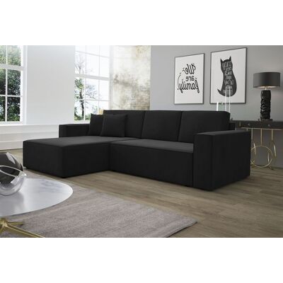 Fun Moebel Ecksofa Schlafsofa Sofa CONOR PREMIUM Stoff Kronos Anthrazit Ottomane Links Fun Moebel Ecksofa Schlafsofa Sofa CONOR PREMIUM Stoff Kronos Anthrazit Ottomane Links