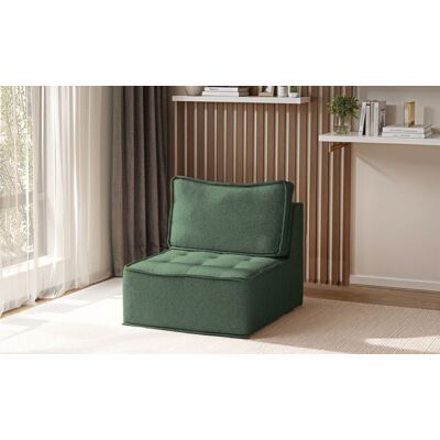 Fun Möbel Sessel SANDE 1-Sitzer Modul Stoff Raven Flaschengrün Fun Möbel Sessel SANDE 1-Sitzer Modul Stoff Raven Flaschengrün