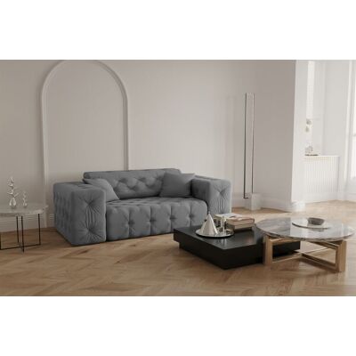 Fun Moebel - CHANTAL - Opera Velvet - Grau - Sofa Fun Moebel - CHANTAL - Opera Velvet - Grau - Sofa