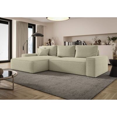 Fun Möbel Ecksofa Schlafsofa Sofa WALKEN Stoff Quelle Latte Ottomane Links Fun Möbel Ecksofa Schlafsofa Sofa WALKEN Stoff Quelle Latte Ottomane Links