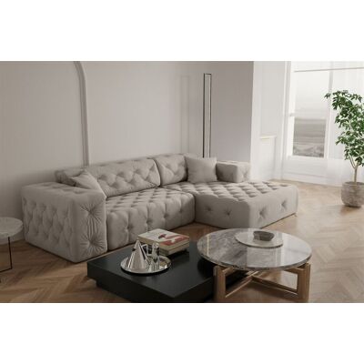 Fun Moebel - CHANTAL - Cream - Opera Velvet - Sofa Fun Moebel - CHANTAL - Cream - Opera Velvet - Sofa