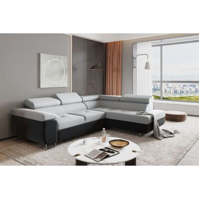 Fun Moebel Ecksofa Sofa JADE Stoff Monolith Anthrazit / Hellgrau mit Schlaffunktion Otto... Fun Moebel Ecksofa Sofa JADE Stoff Monolith Anthrazit / Hellgrau mit Schlaffunktion Otto...