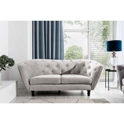 Fun Moebel Sofa Designersofa CHARLOTTE 2-Sitzer in Stoff Matt Velvet Cappuccino Fun Moebel Sofa Designersofa CHARLOTTE 2-Sitzer in Stoff Matt Velvet Cappuccino
