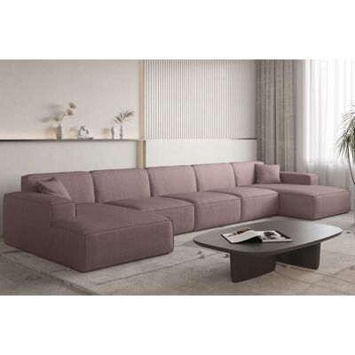 Fun Möbel Wohnlandschaft Sofa U-Form CELES PREMIUM XL in Stoff Scala Lavendel Fun Möbel Wohnlandschaft Sofa U-Form CELES PREMIUM XL in Stoff Scala Lavendel
