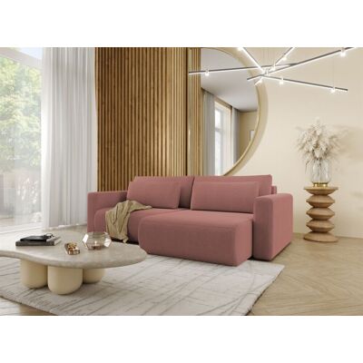 Fun Möbel Ecksofa Sofa mit Schlaffunktion CHAIRA Stoff Curio Rose Ottomane Rechts Fun Möbel Ecksofa Sofa mit Schlaffunktion CHAIRA Stoff Curio Rose Ottomane Rechts
