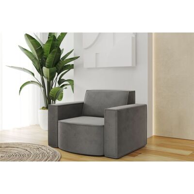 Fun Möbel Sessel Designersessel PALMA in Stoff Opera Velvet Steel Fun Möbel Sessel Designersessel PALMA in Stoff Opera Velvet Steel