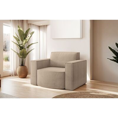Fun Möbel Sessel Designersessel PALMA in Stoff Noel Beige Fun Möbel Sessel Designersessel PALMA in Stoff Noel Beige
