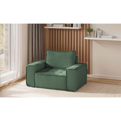 Fun Möbel Sessel Designersessel SANDE Stoff Raven Flaschengrün Fun Möbel Sessel Designersessel SANDE Stoff Raven Flaschengrün