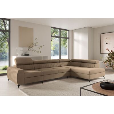 Fun Moebel Ecksofa Schlafsofa Sofa TORONTO XL Stoff Element Beige Ottomane Rechts Fun Moebel Ecksofa Schlafsofa Sofa TORONTO XL Stoff Element Beige Ottomane Rechts